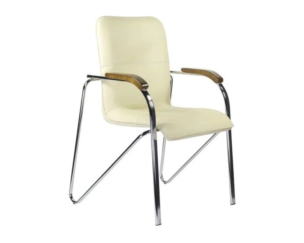 Стул D Samba CH D Экокожа, Бежевый/Орех