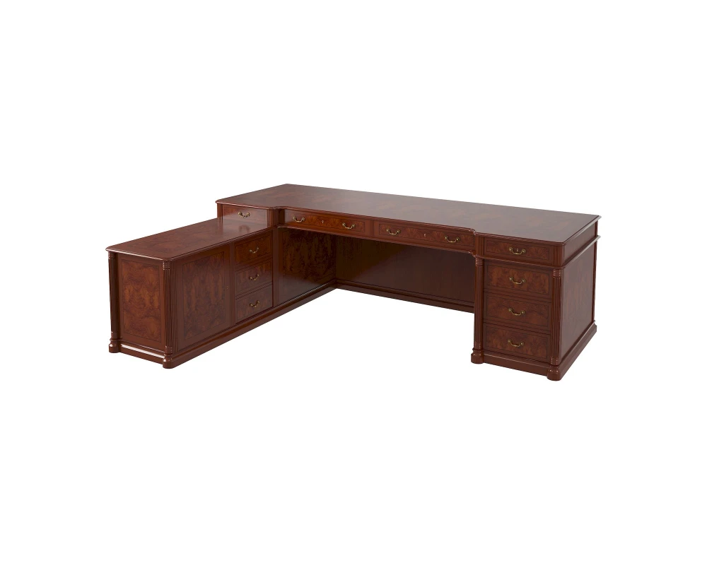 Стол руководителя матовый, левый 2500х1900х780 Artmoble