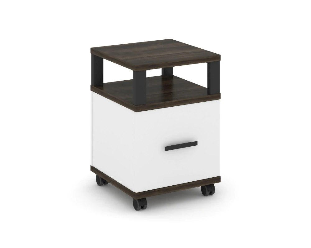 Тумба мобильная 1 распаш. фасад с надставкой CN.TUM-008 B 420x420x615 Концепт / Concept