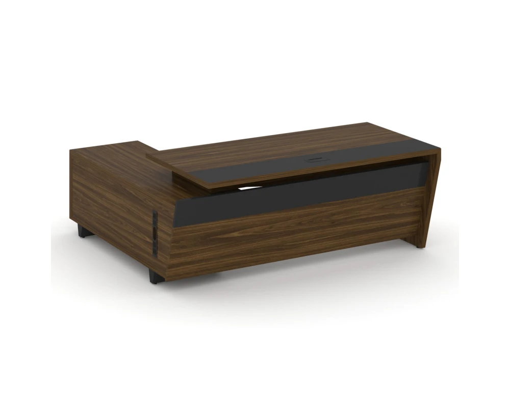 Стол для руководителя с опорной тумбой, правый 200 Корнер / Corner