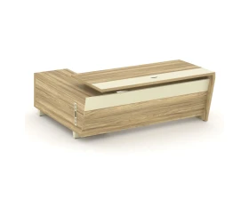 Стол для руководителя с опорной тумбой, правый 200 Корнер / Corner images