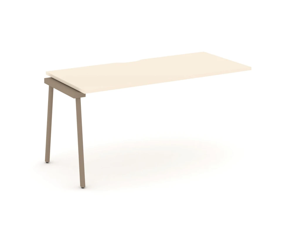 Наборный элемент рабочей станциии с вырезом на плоскоовальной трубе 158x73x75 Эстетика / Estetica