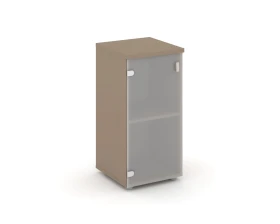 Шкаф низкий узкий левый (1 низкий фасад стекло сатин матовый) 40x42x82,3 Эстетика / Estetica images