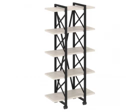 Стеллаж на колесных опорах - 5полок V 800х400х1704 Лофт / Loft images