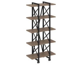 Стеллаж на колесных опорах - 5полок V 800х400х1704 Лофт / Loft images