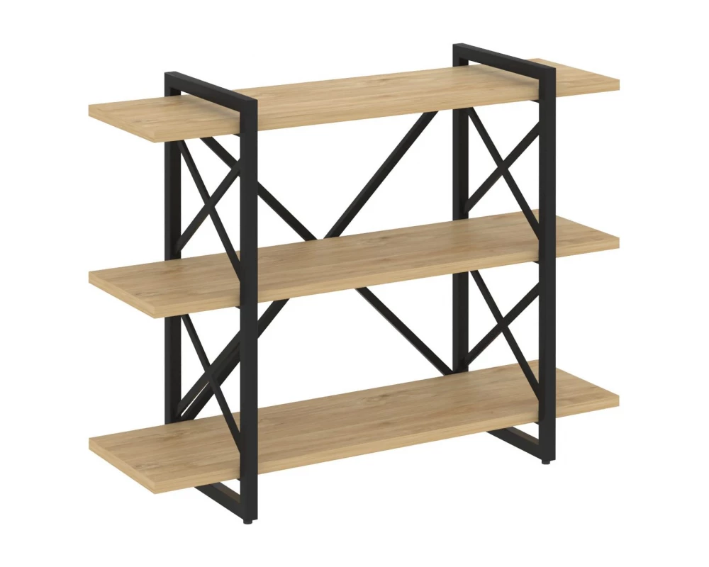 Стеллаж на регулируемых опорах - 3 полки 1200х400х910 Лофт / Loft
