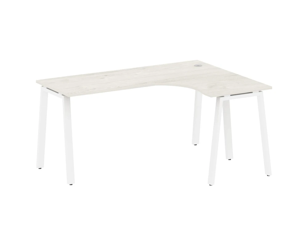 Стол криволинейный правый на А-образном м/к 160x120x75 Метал Систем / Metal System