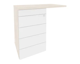 Тумба приставная (TIP-ON) (универсальная л/пр) 842x460x750 Оникс Директ / Onix Direct images