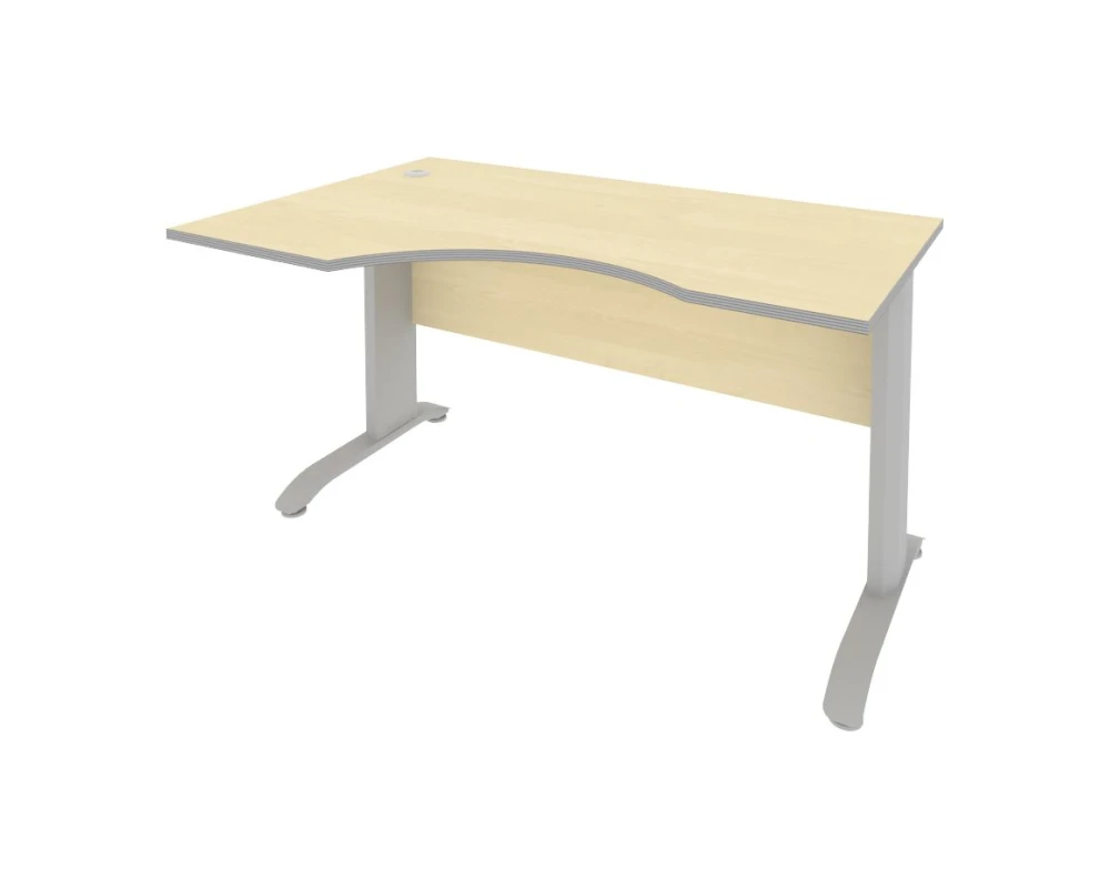 Стол криволинейный левый металлокаркас 1400x900x755 Рива / Riva