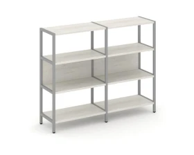 Двухсекционный стеллаж трехярусный Шелф Систем / Shelf System images