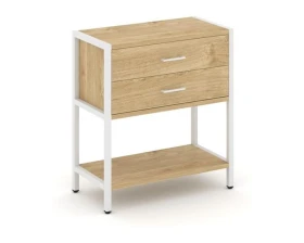 Односекционный стеллаж двухярусный с ящиками 810х400х879 Шелф Систем / Shelf System images