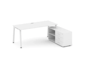 Стол письменный с греденцией правой на А-образном каркасе 1780x1480x750 Стайл Проджект Директ / Style Project Direct images