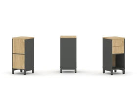 Набор стеллажа 1 сторон., 2 яр. 387x400x881 Стайл Проджект / Style Project images