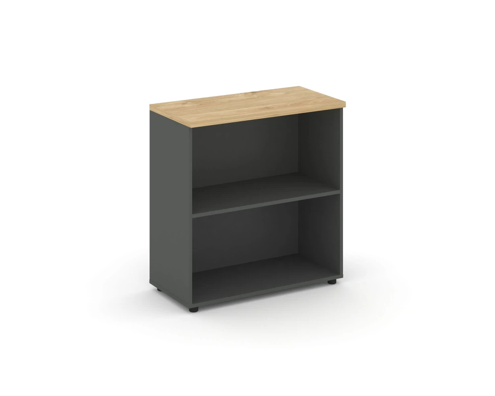 Стеллаж низкий широкий 796x400x833 зад. стенка HDF Стайл Проджект / Style Project