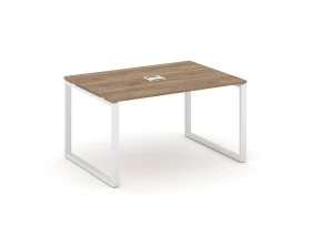 Стол переговорный на О-образном каркасе 60 мм с лючком 980x980x750 Стайл Проджект / Style Project images