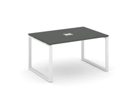 Стол переговорный на О-образном каркасе 60 мм с лючком 980x980x750 Стайл Проджект / Style Project images