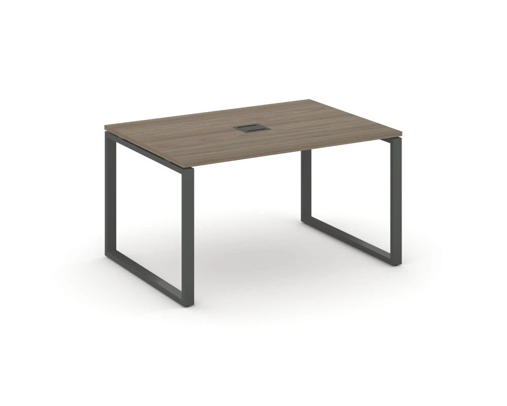 Стол переговорный на О-образном каркасе 60 мм с лючком 980x980x750 Стайл Проджект / Style Project