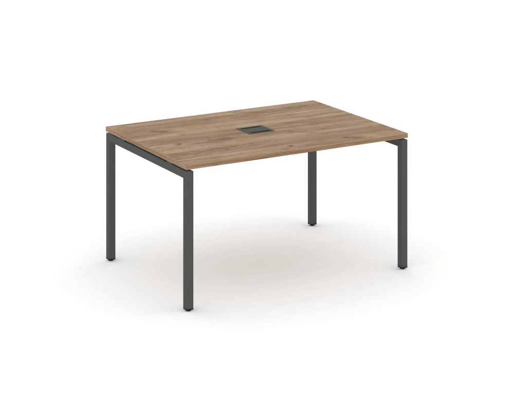 Стол переговорный на П-образном каркасе 40 мм с лючком 980x980x750 Стайл Проджект / Style Project