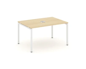 Стол переговорный на П-образном каркасе 40 мм с лючком 980x980x750 Стайл Проджект / Style Project images