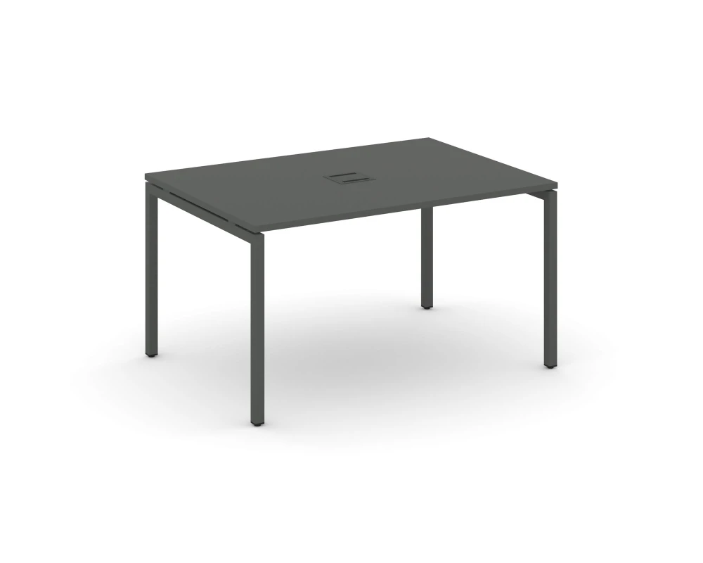 Стол переговорный на П-образном каркасе 40 мм с лючком 980x980x750 Стайл Проджект / Style Project