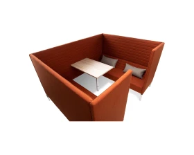 Кресло с акустической перегородкой и столиком Shelby images