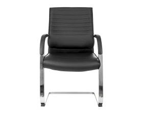 Кресло Бюрократ T-8010-LOW-V Экокожа, Черный images