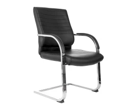 Кресло Бюрократ T-8010-LOW-V Экокожа, Черный images