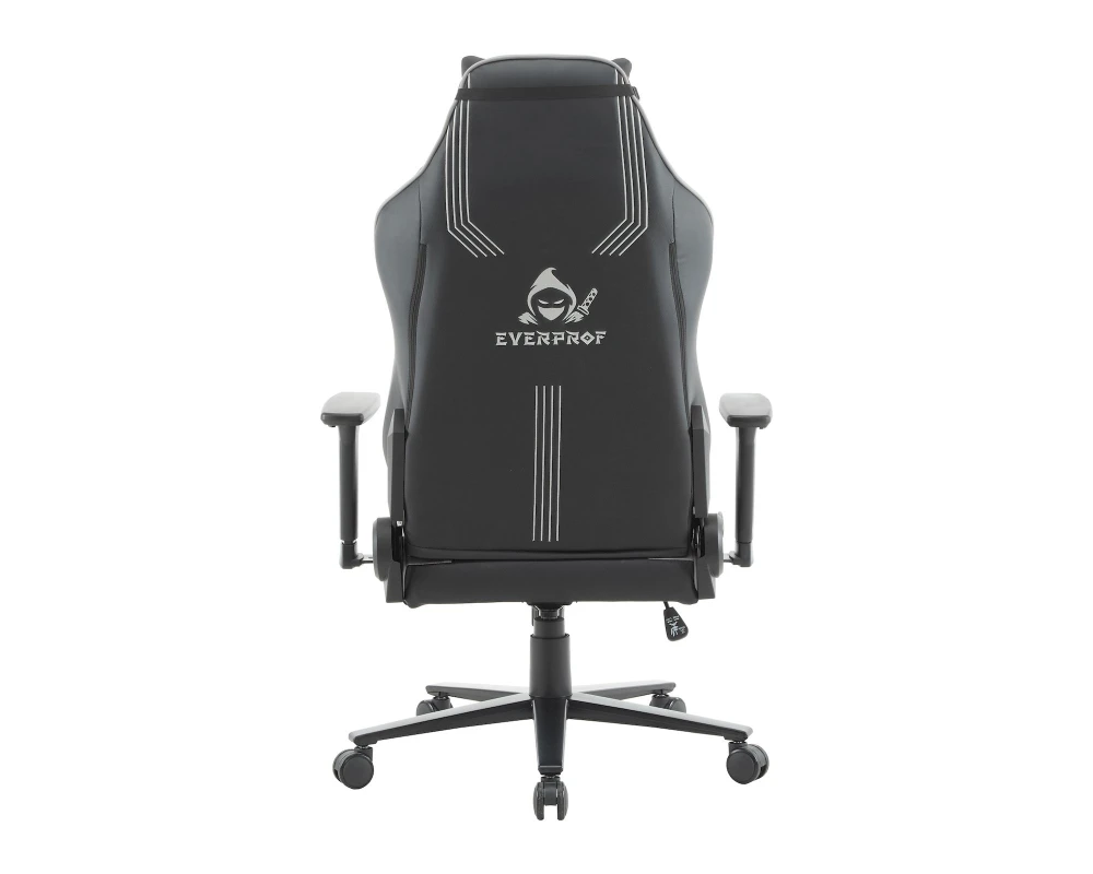 Кресло Everprof Рапид / Rapid Экокожа, Серый/Черный