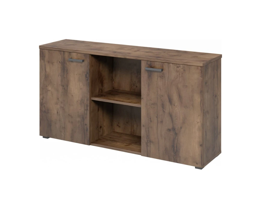 Тумба приставная к 2м столам с экраном, с распашными дверями Лемо / Lemo