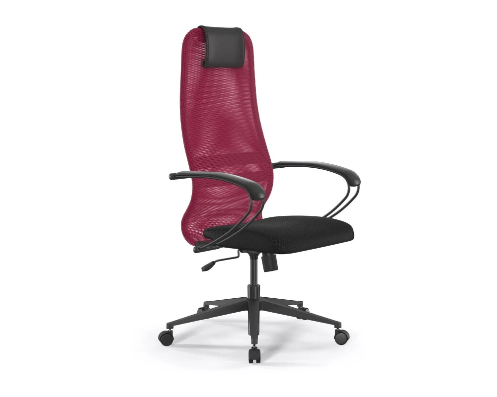 Кресло ErgoLife S 8 B1-8K M09.B11.G19.W01 Сетка/Ткань, Красный/Черный