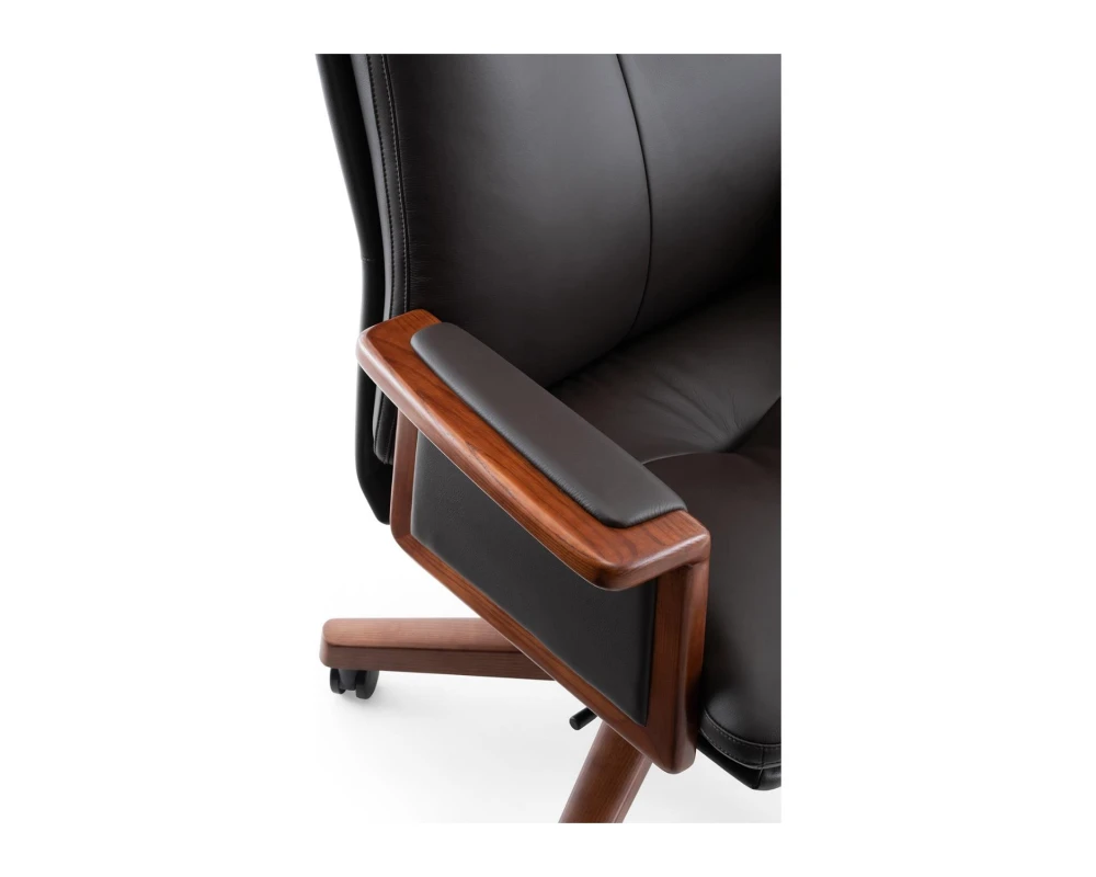 Кресло Norden Вивальди  / Vivaldi Натуральная кожа, Черный