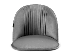 Стул барный SHT-ST35-1/S93 Велюр, Угольно-серый/Брашированный коричневый/Черный муар images