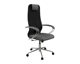 Кресло Sit 8 B1-9K - X2+Bahama (M09.B23.G18.W02) (Черный-Тем.серый) images